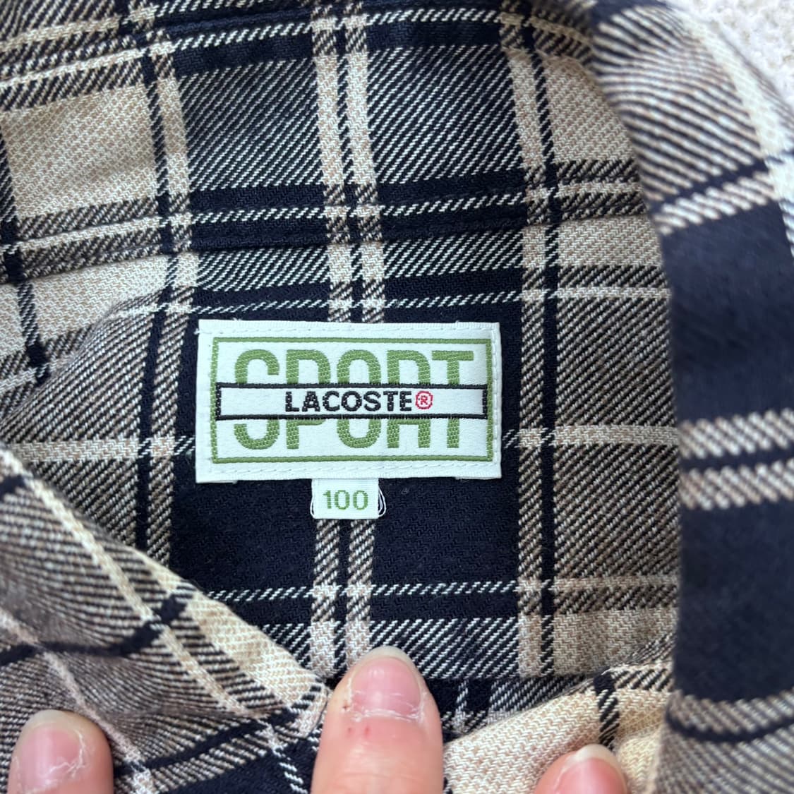 100 라코스테 체크패턴 긴팔 셔츠 0428E 상품이미지3