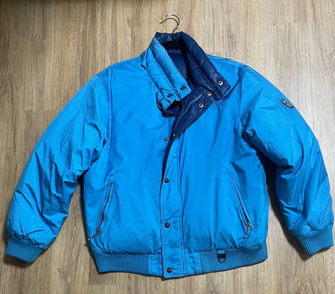 [80s 빈티지] 코오롱스포츠 ACTIV 올드스쿨 배색 블루종 상품이미지1