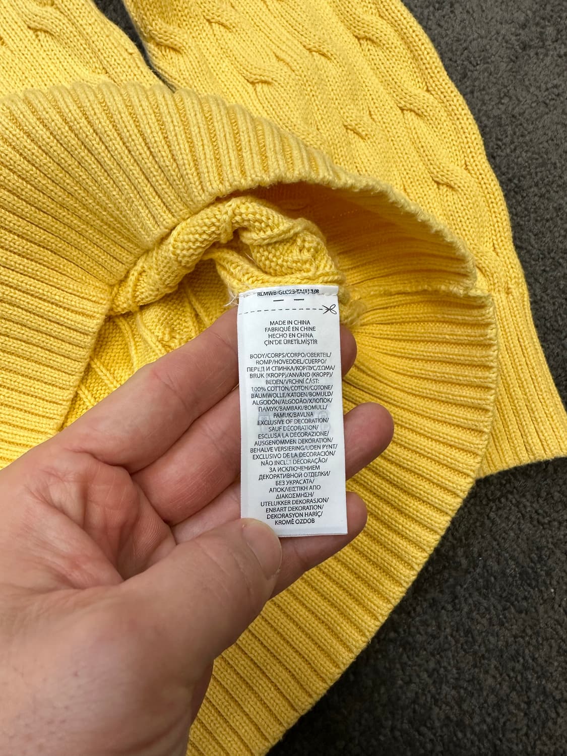 폴로 랄프로렌 꽈배기 니트 XL [실측확인요망] 상품이미지5