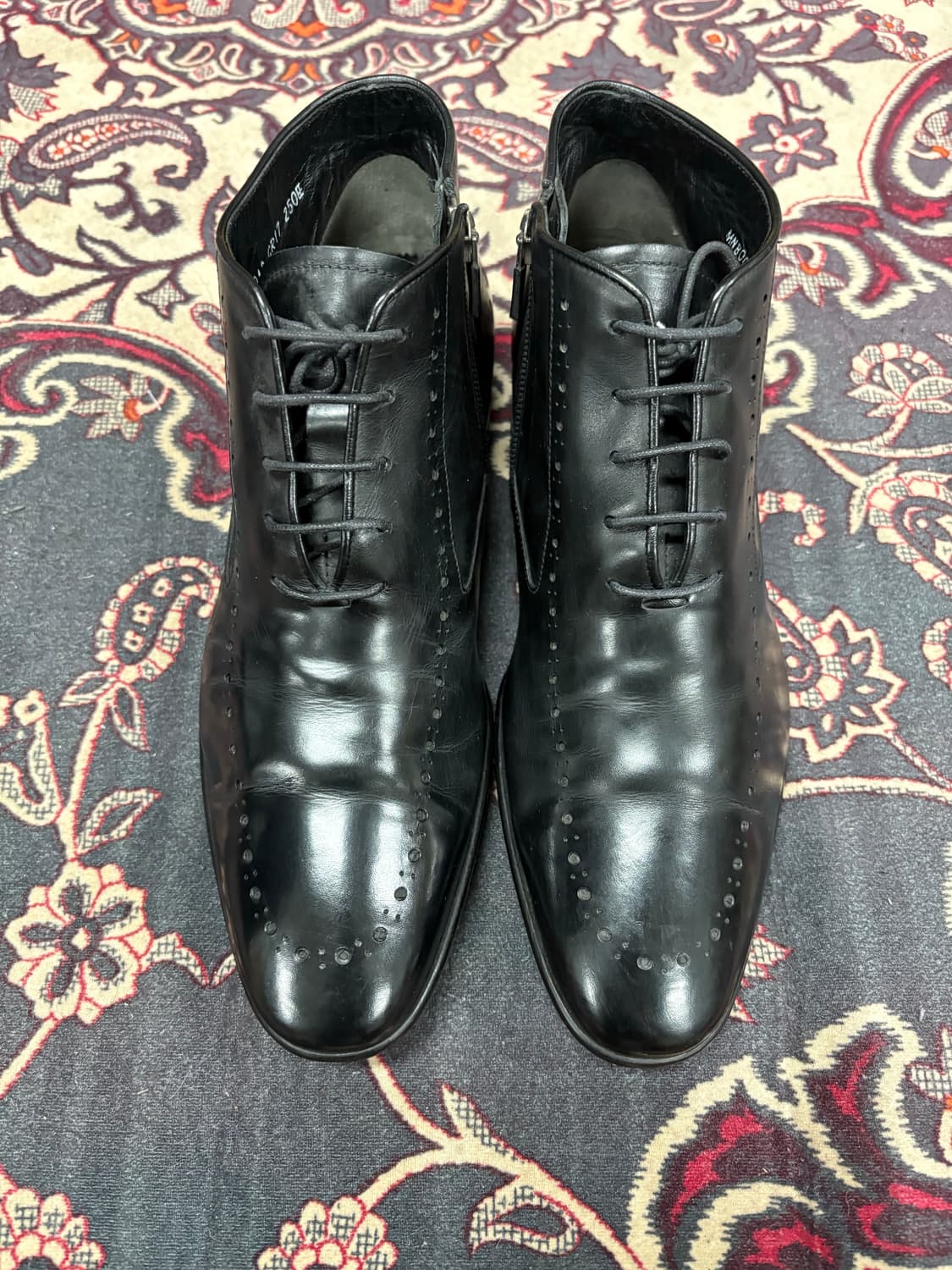 발렌시아가(Balenciaga) 블랙 레더 클래식 부츠 (250mm) 상품이미지2