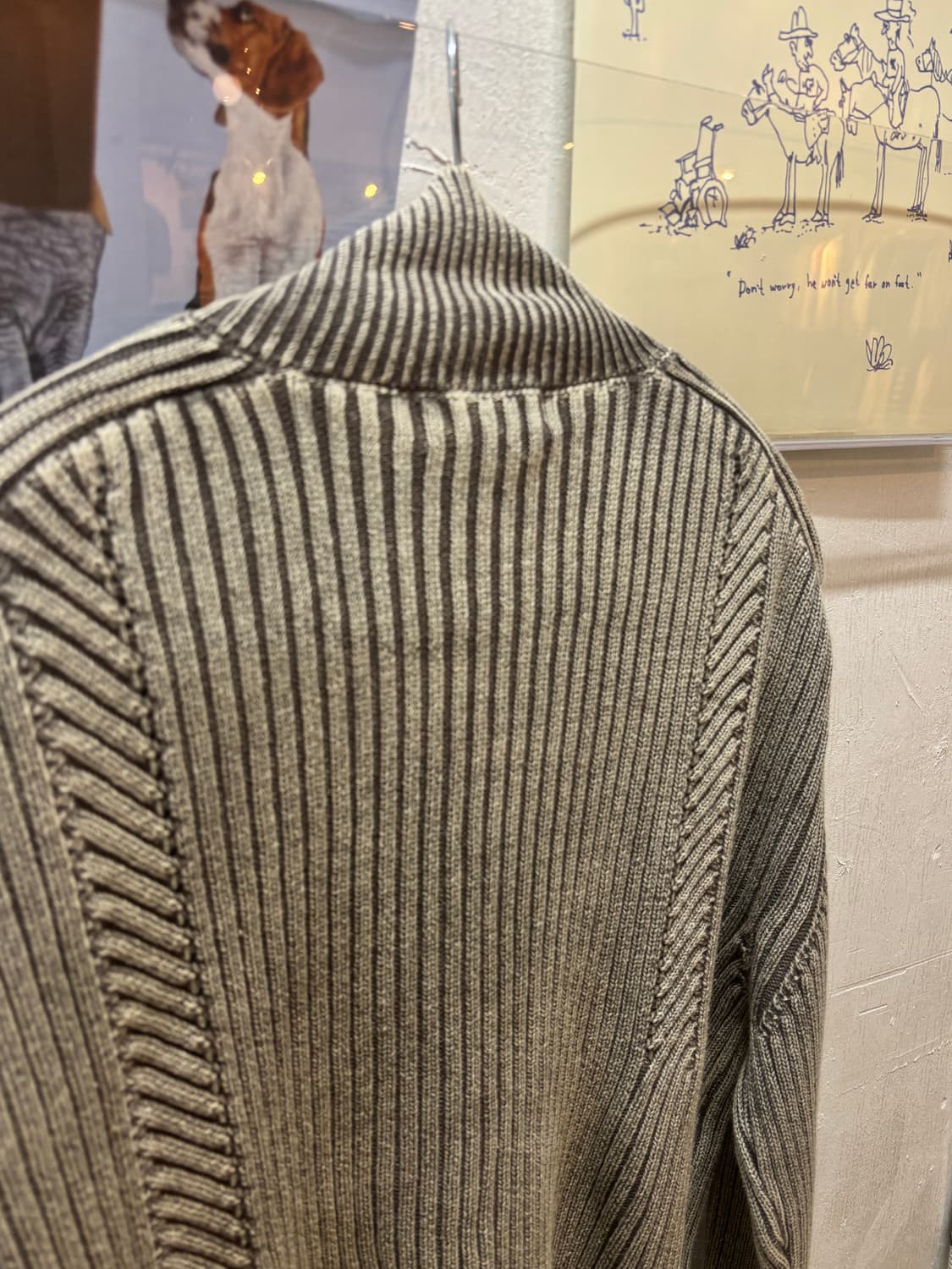 엘무드 피스 다이드 니트 집업 상품이미지6