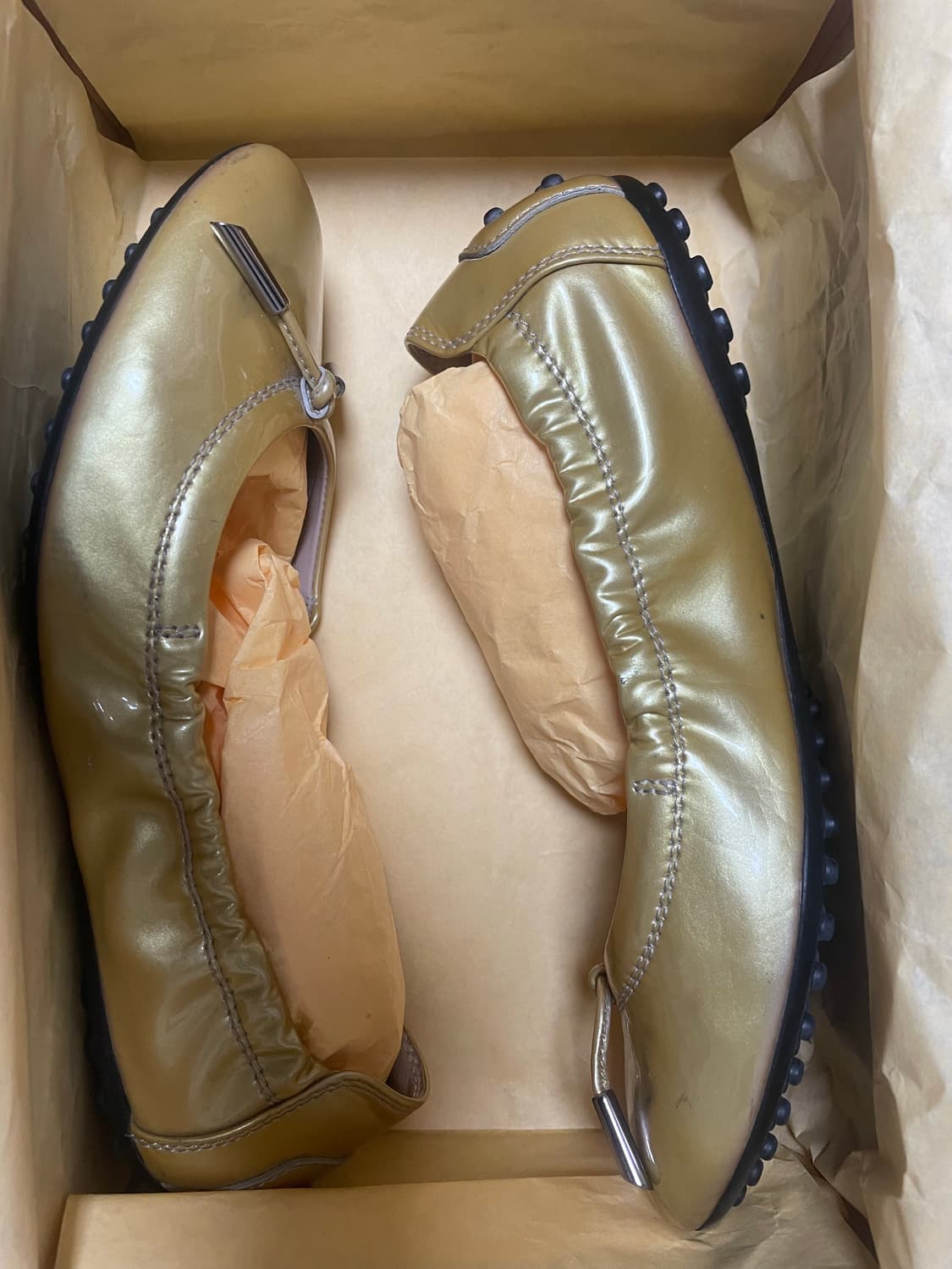 토즈 여성 플랫슈즈 골드 35½ 상품이미지5