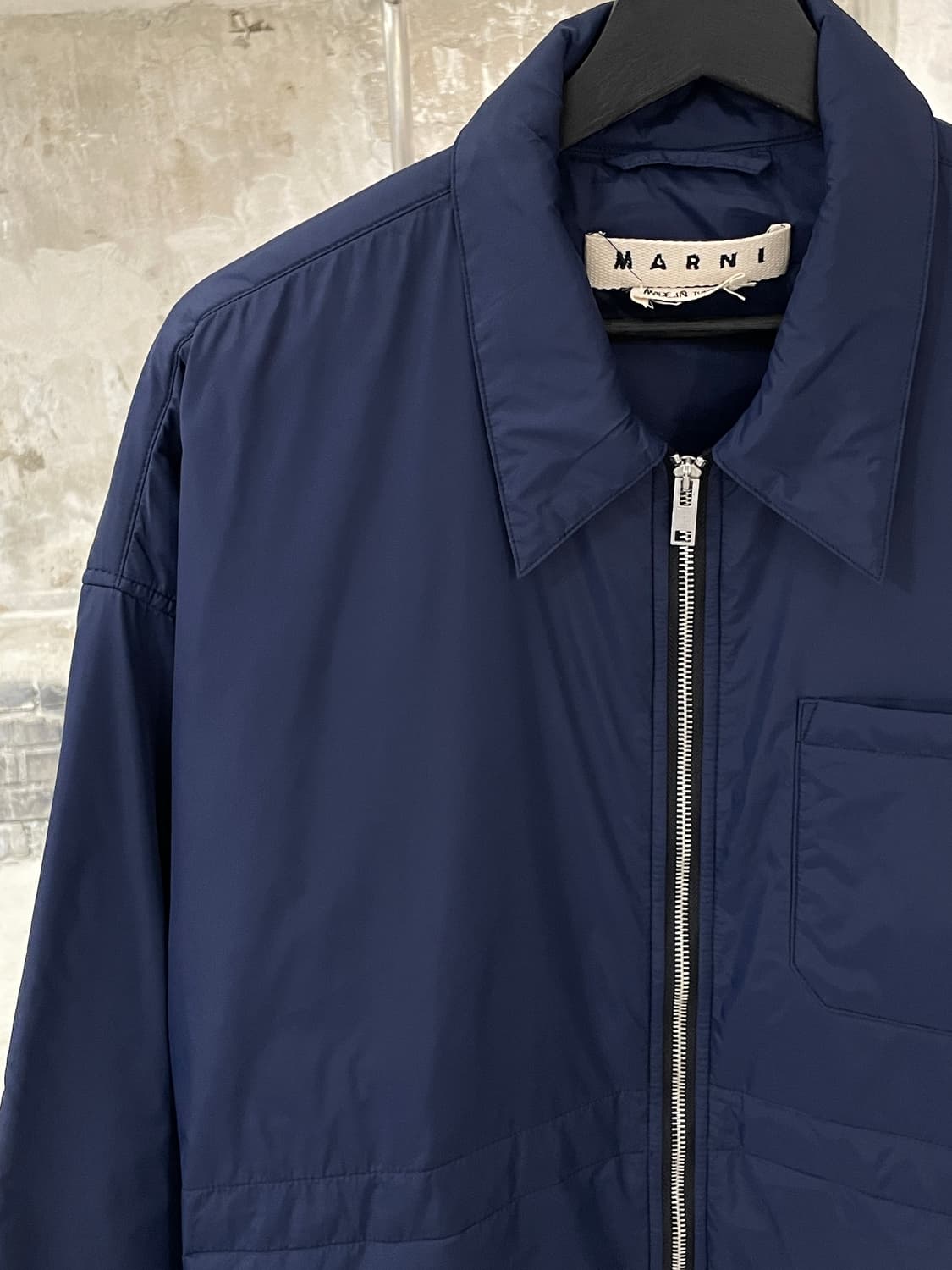 마르니 20F/W 네이비 패디드 집업 자켓 상품이미지2