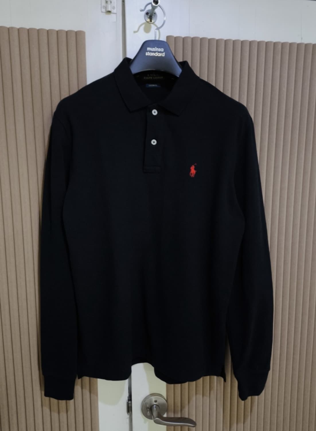 XL 폴로랄프로렌 카라넥티셔츠 블랙 상품이미지1