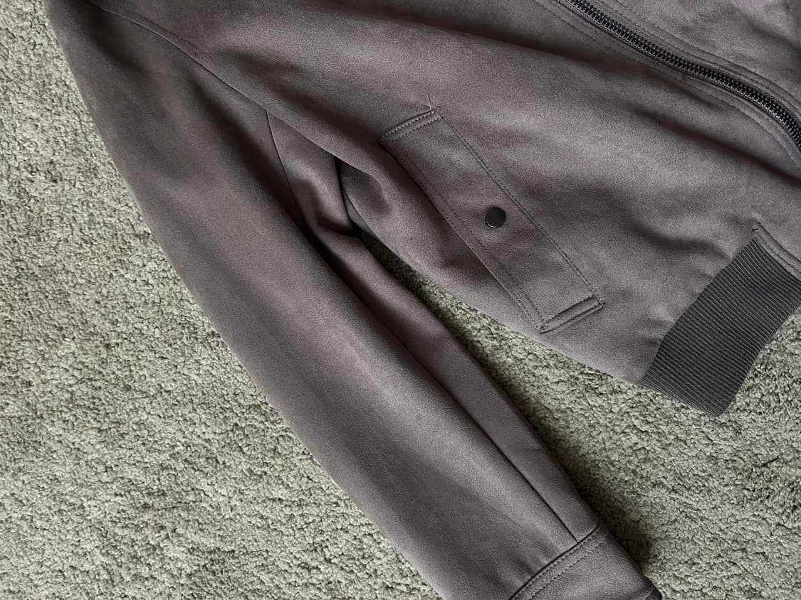 자라 스탠다드핏 칼라넥 페이크 스웨이드 자켓 상품이미지3