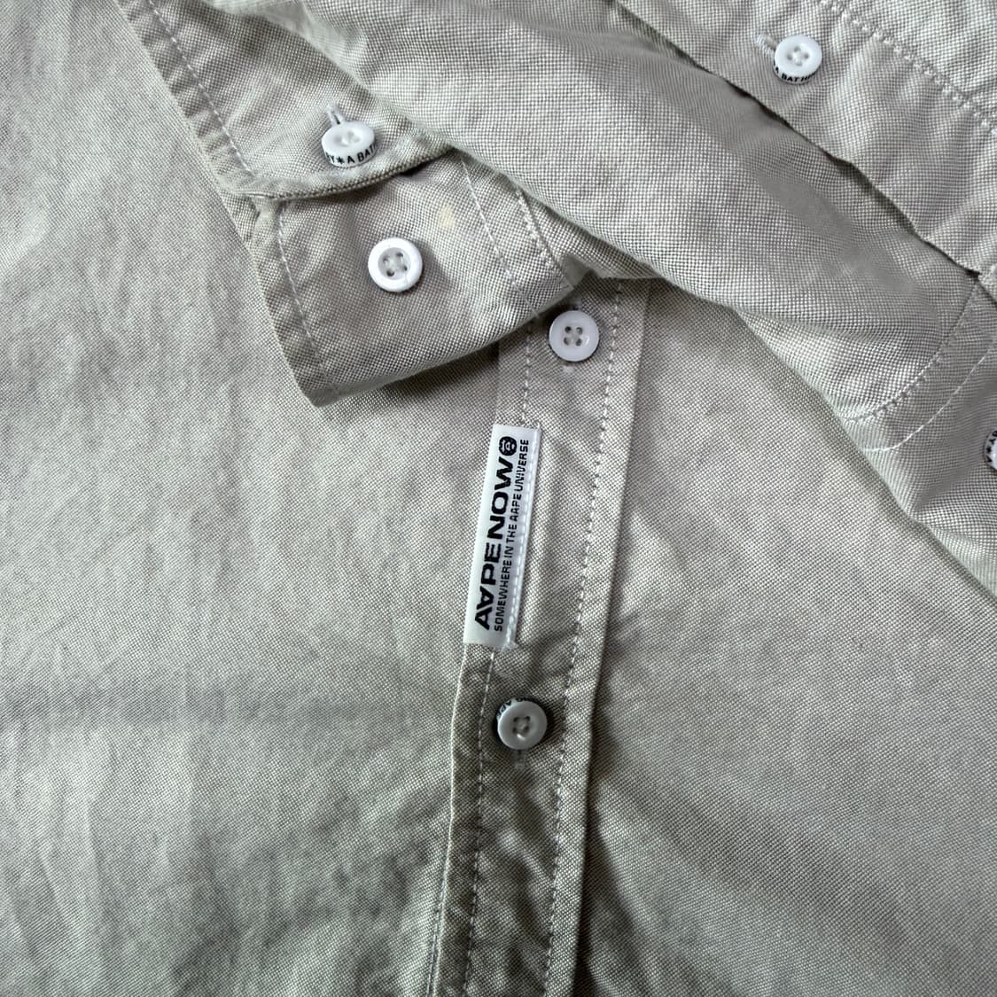 에이프 AAPE 베이지 셔츠 L 상품이미지3