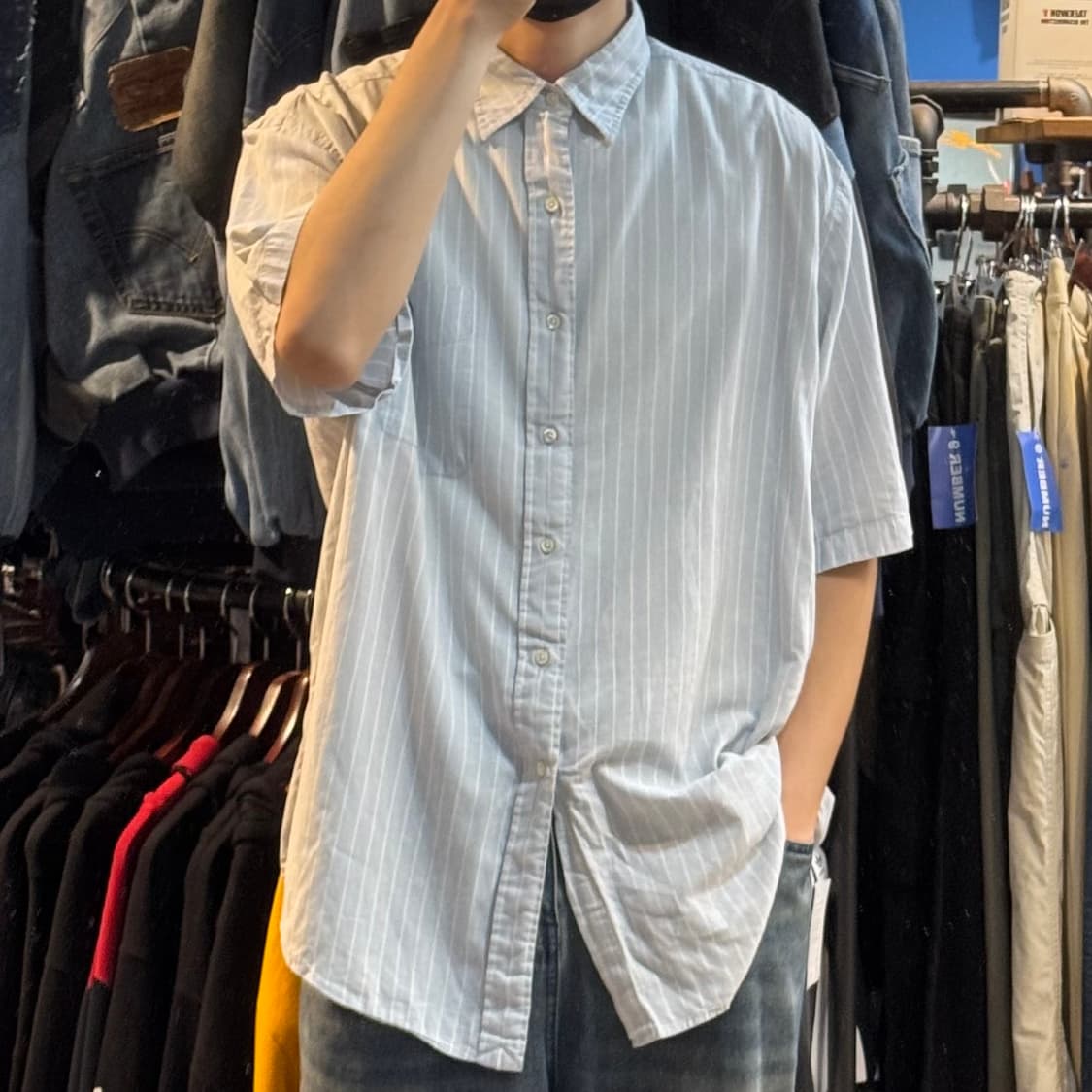 [No.9]Polo 폴로 스트라이프 반팔셔츠 상품이미지1