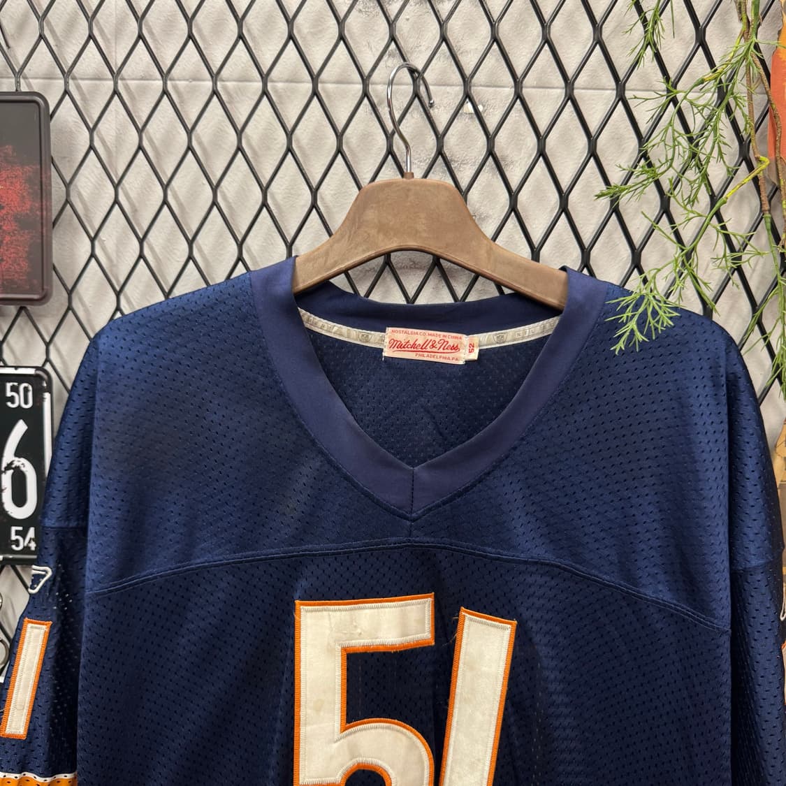 미첼앤네스 X NFL 시카고 베어스 반팔 저지 네이비 상품이미지5