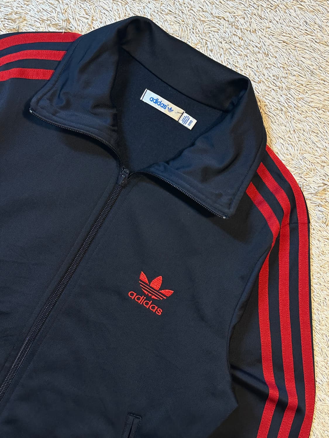 아디다스 ADIDAS 파이어버드 빅로고 트랙탑 져지 검빨 상품이미지2