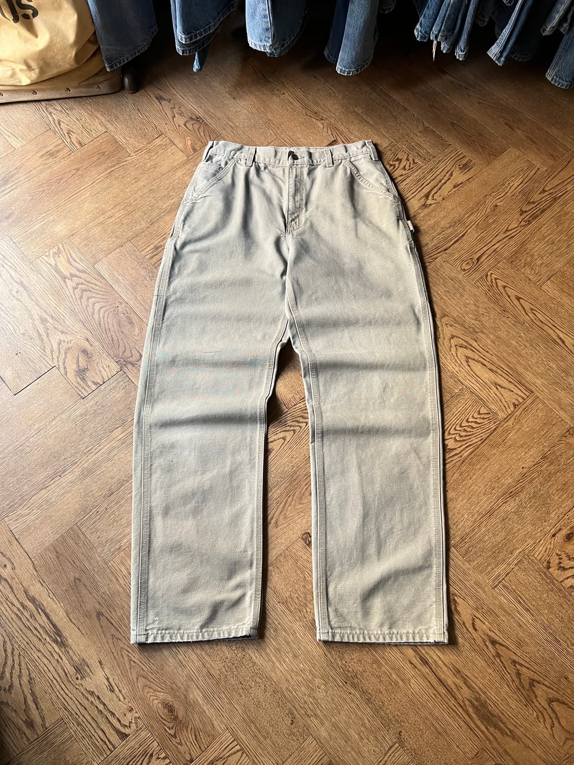 [34]칼하트 USA 덩가리핏 데저트 탄 싱글니 카펜터 워크 팬츠 상품이미지2