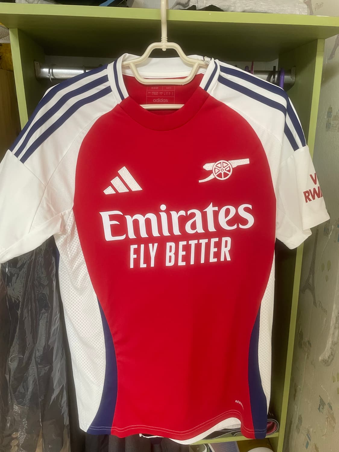 판매) 아디다스 아스널 2024/25 홈 저지 배러 스칼렛 화이트 - K 상품이미지1