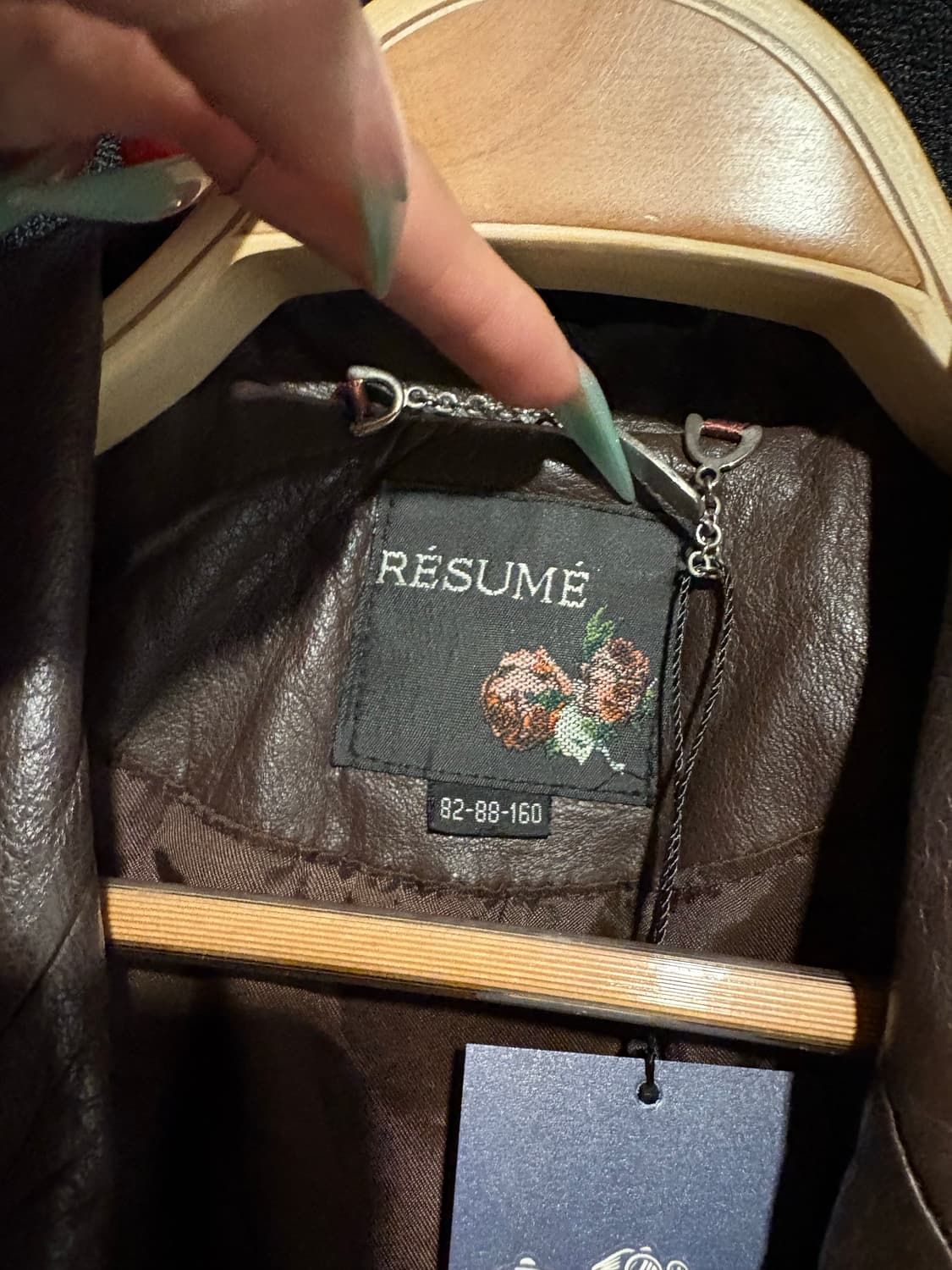 resume 브라운 가죽 코트 #csz4287 상품이미지7