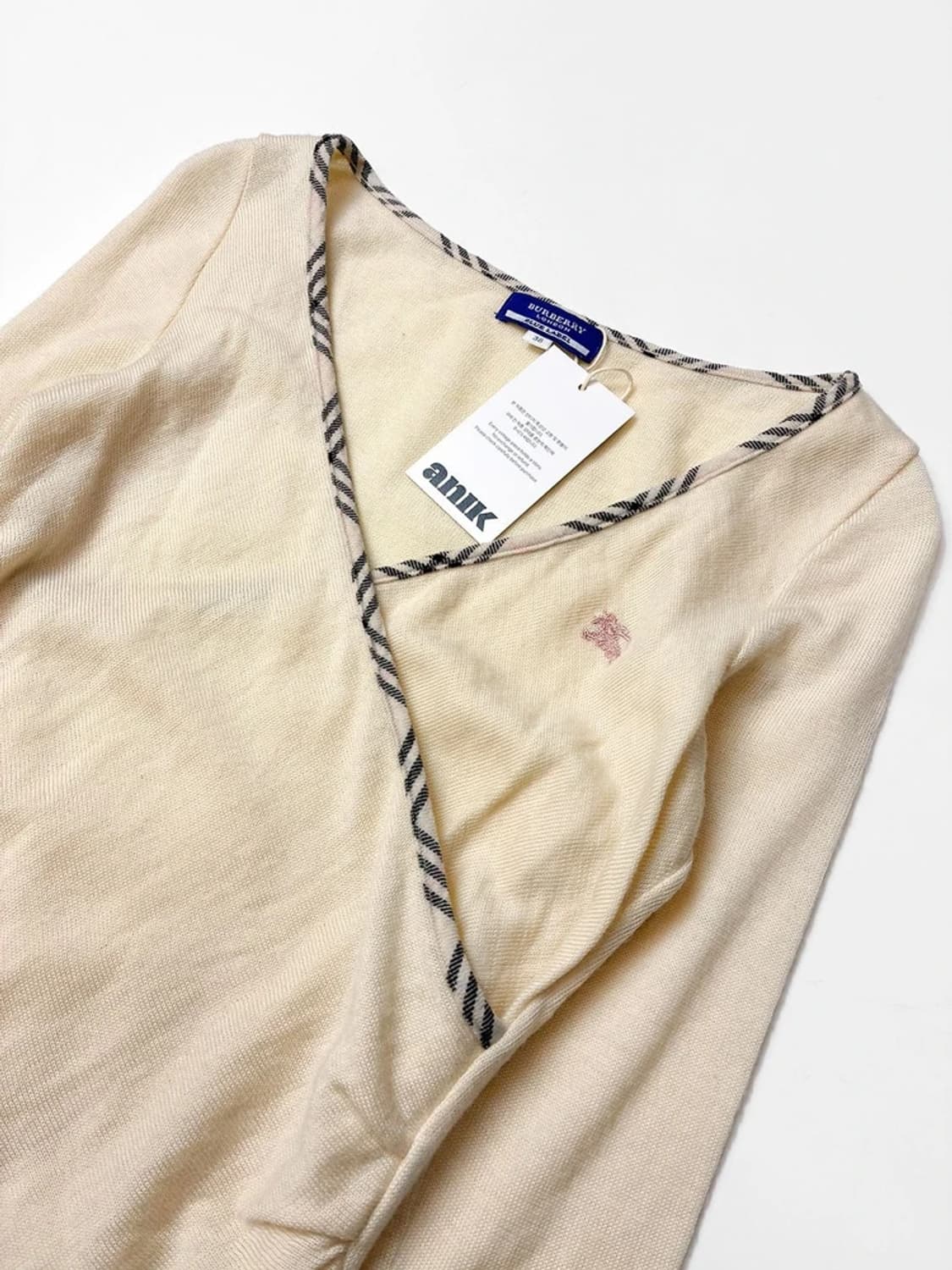 버버리 블루라벨 00s 재팬 울 니트 PN5157 상품이미지2