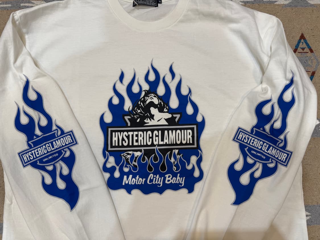 [XL] 히스테릭글래머 모터시티 베이비 티셔츠 화이트  상품이미지2