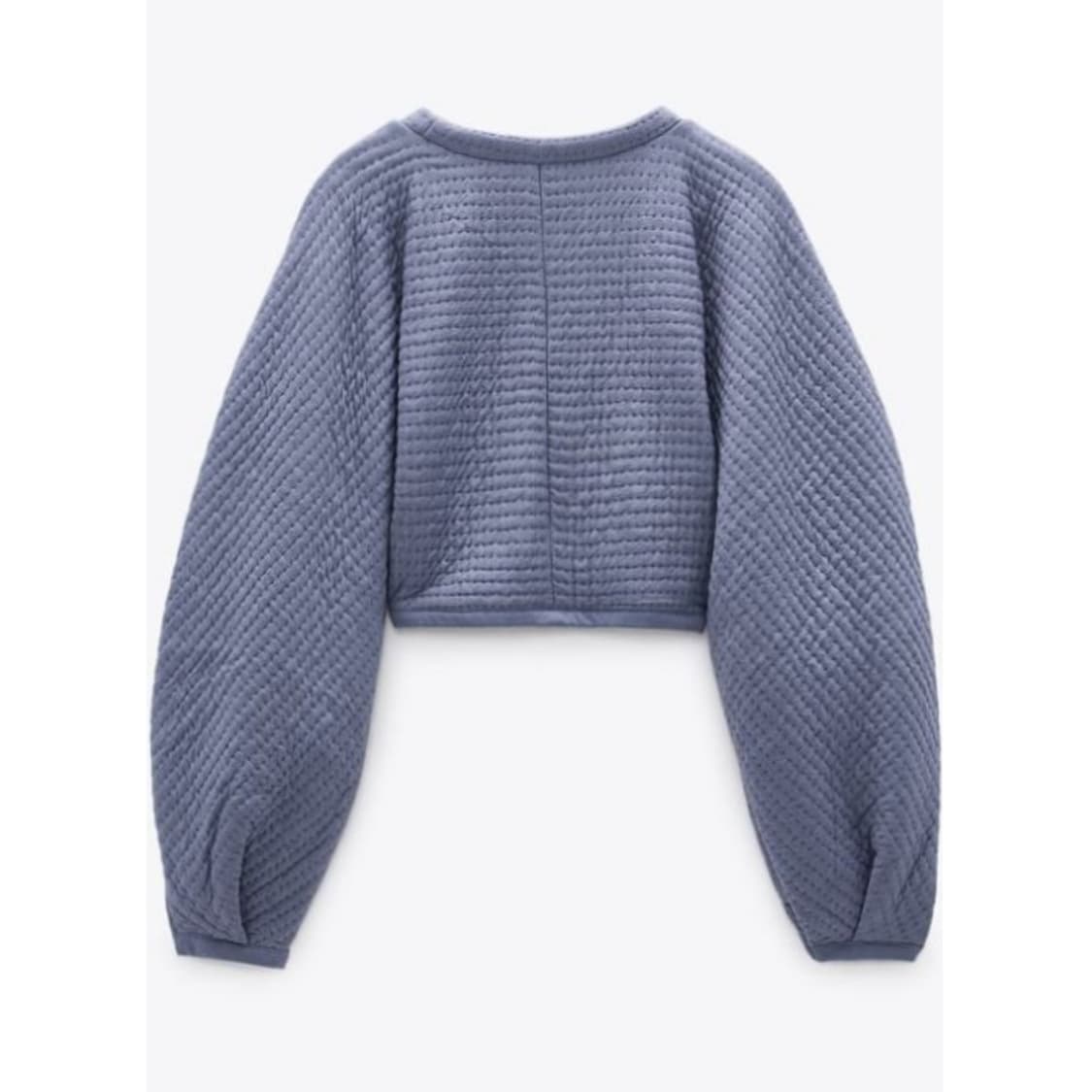 자라 퀼팅 크롭 스웨트셔츠 맨투맨 상품이미지3