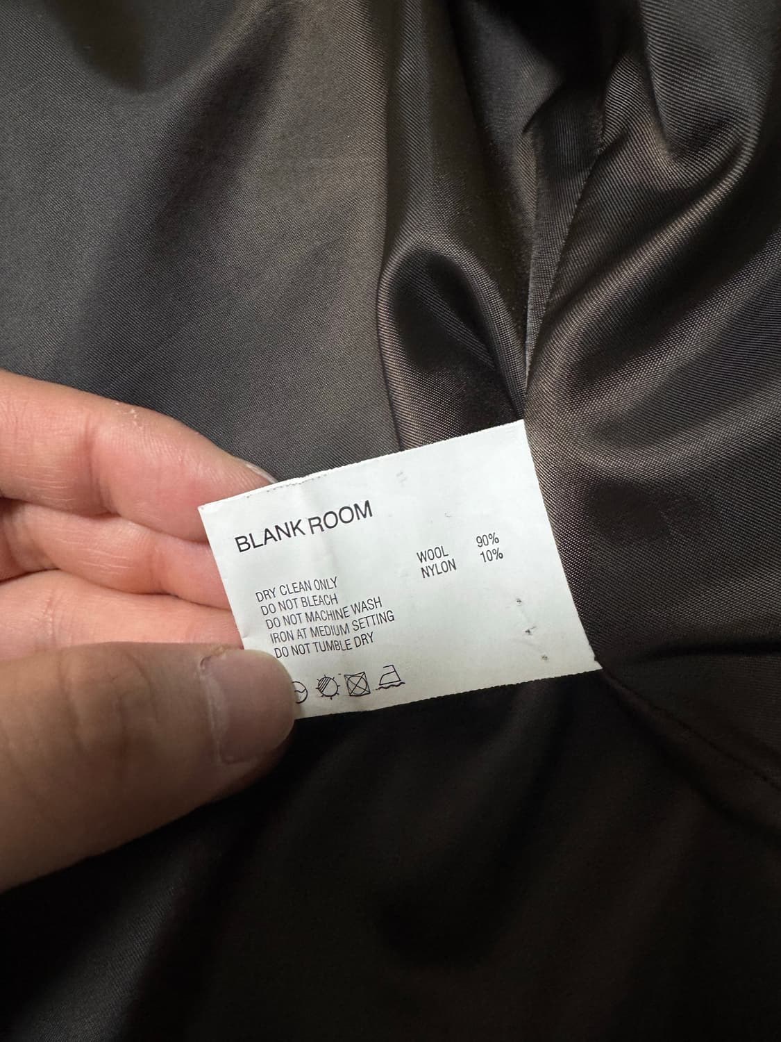 [1] 블랭크룸 스탠다드 발마칸 울 코트 차콜브라운 상품이미지2