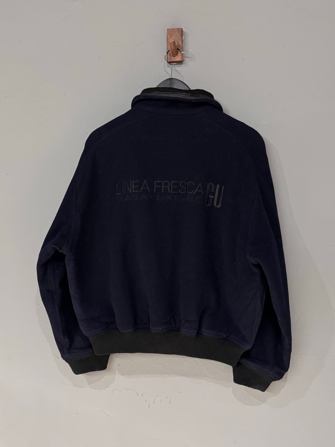 Masayuko Abo 레더카라 봄버자켓  상품이미지2