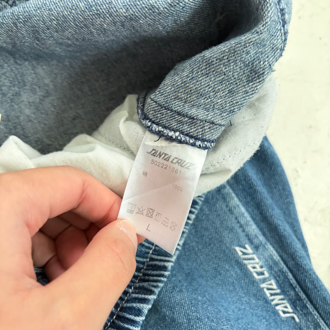 산타크루즈 빈티지 데님 카펜터 밴딩 팬츠 L 상품이미지7