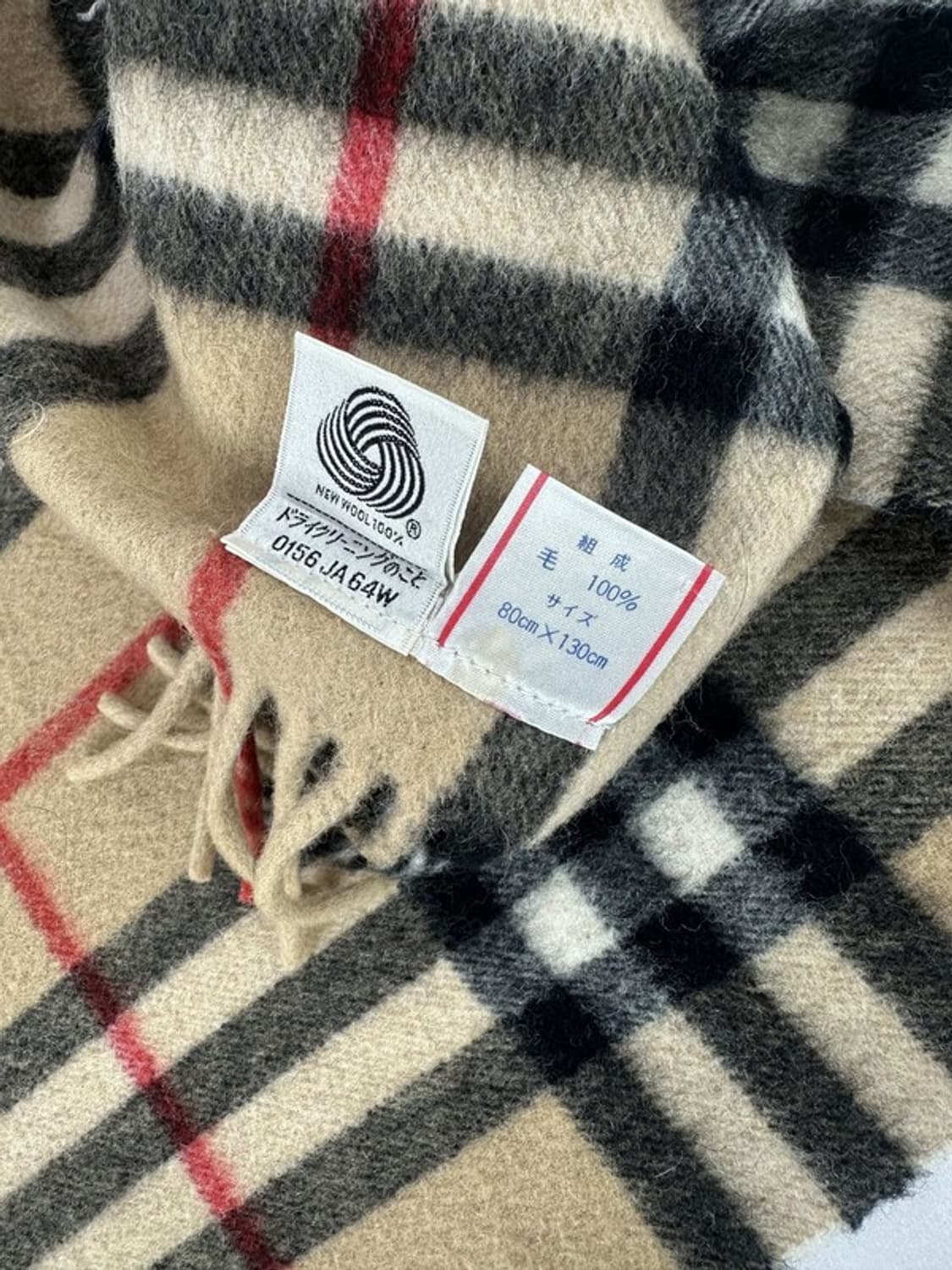 [OS] BURBERRY 버버리 울 100% 체크패턴 담요 상품이미지4