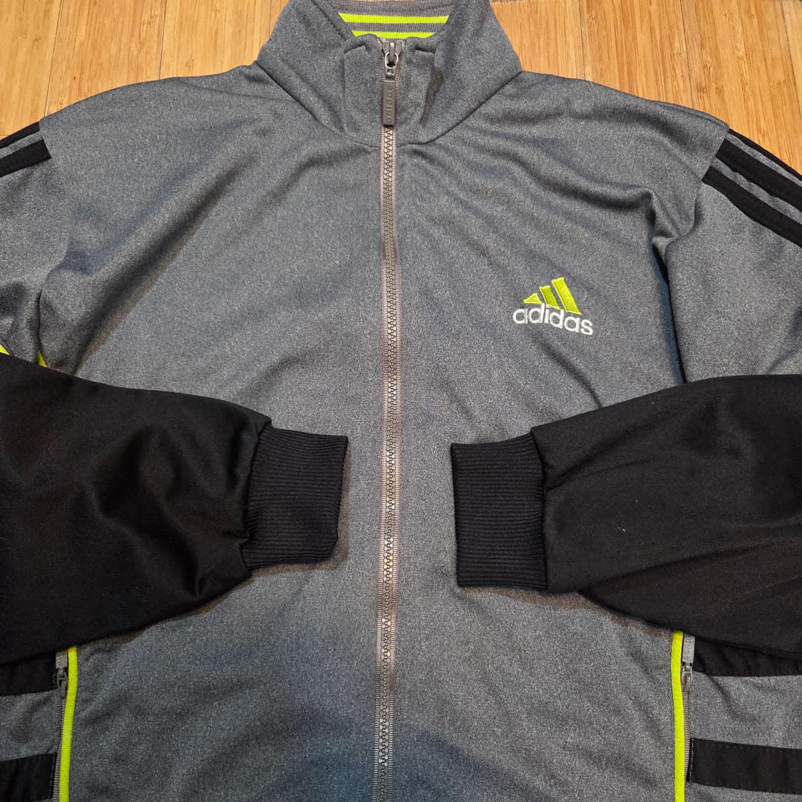 아디다스 올드스쿨 빅로고 트랙탑 져지 네온 (XL) 상품이미지5