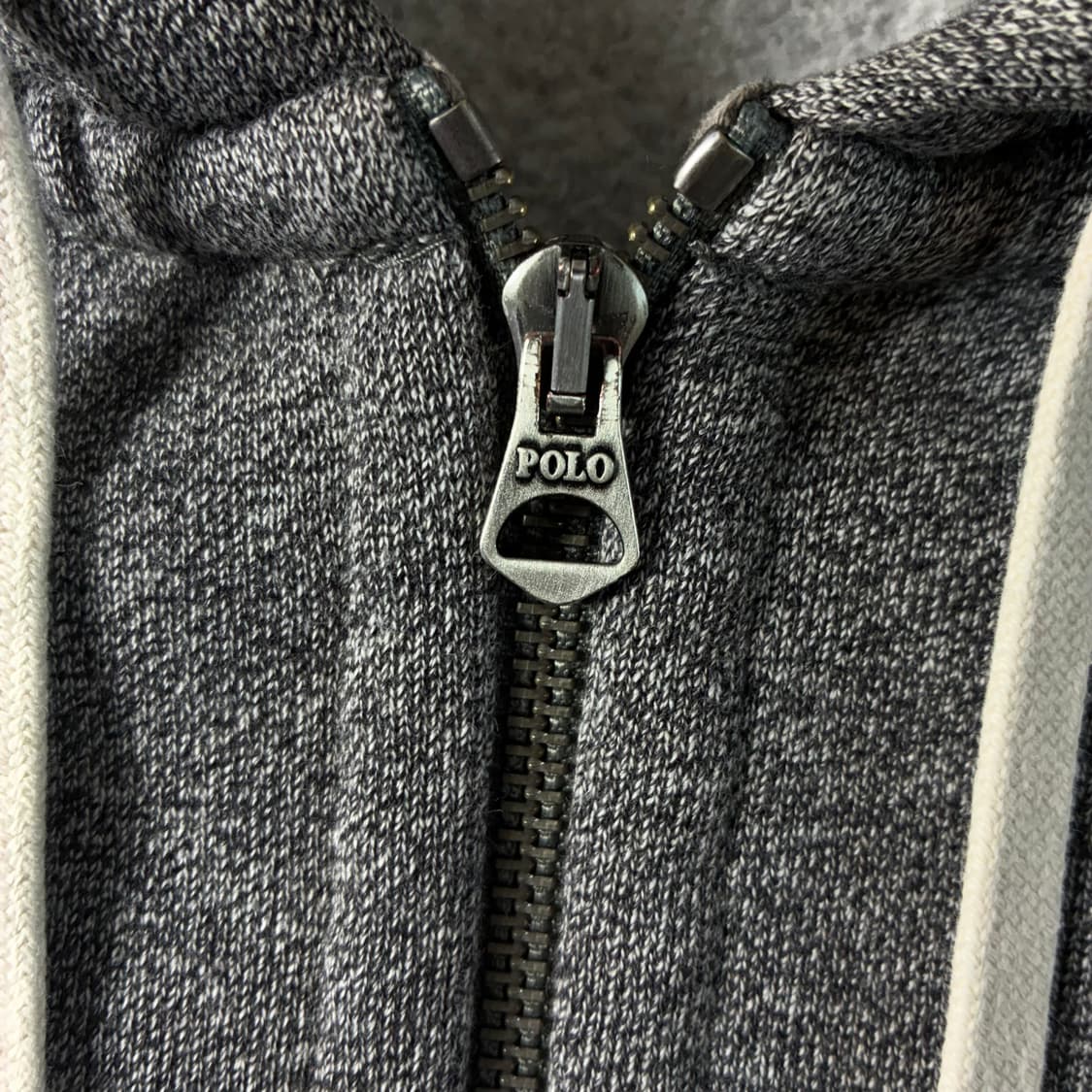 Polo  폴로 랄프로렌 자수 코튼 그레이 써멀 후드집업  상품이미지4