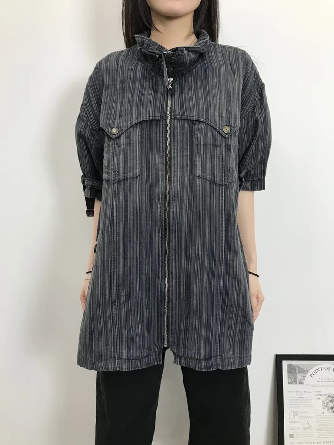 Create Barefoot Stripe Utility Shirt 상품이미지2