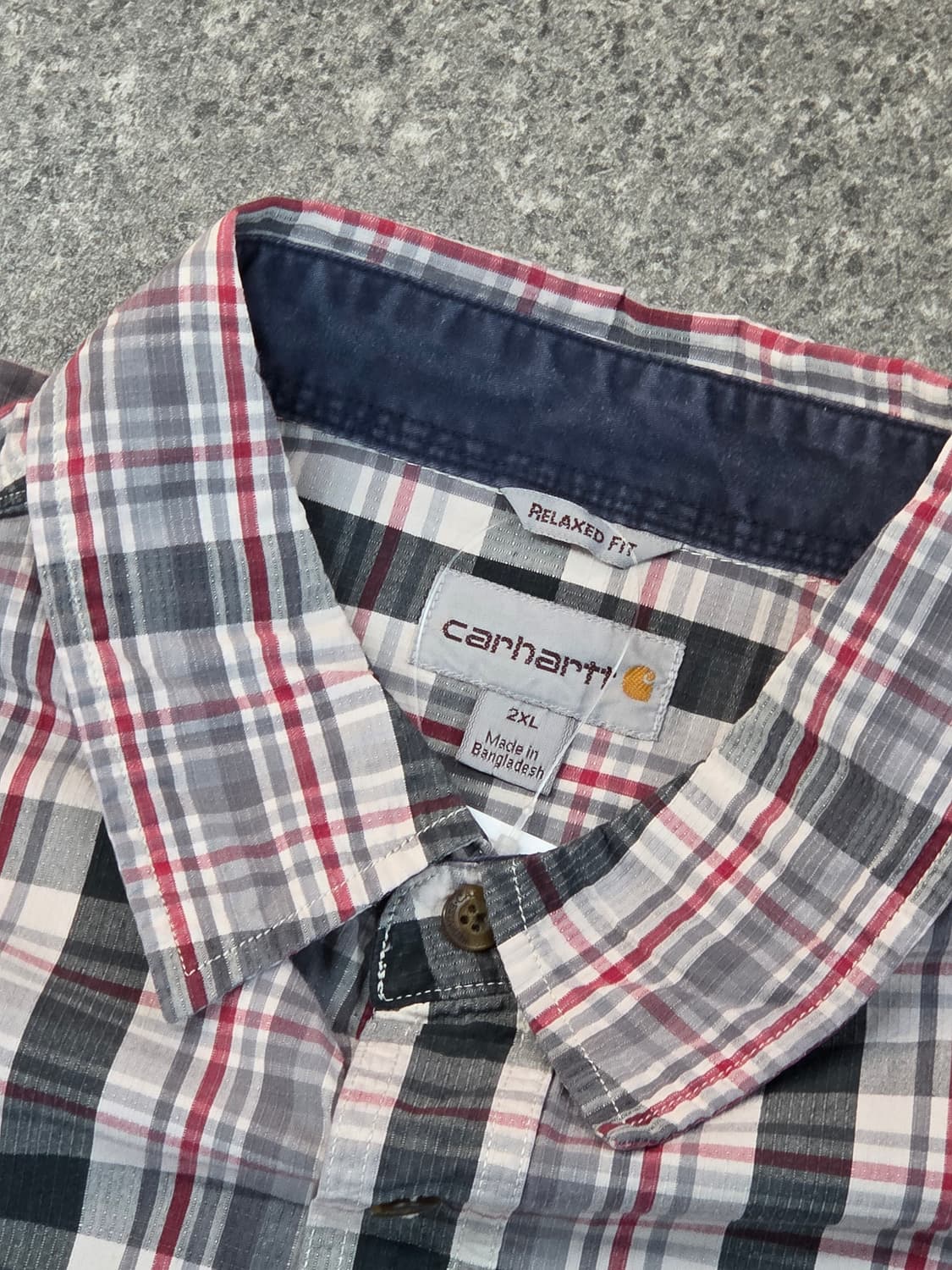 Carhartt 칼하트 그린체크 반팔셔츠 상품이미지3