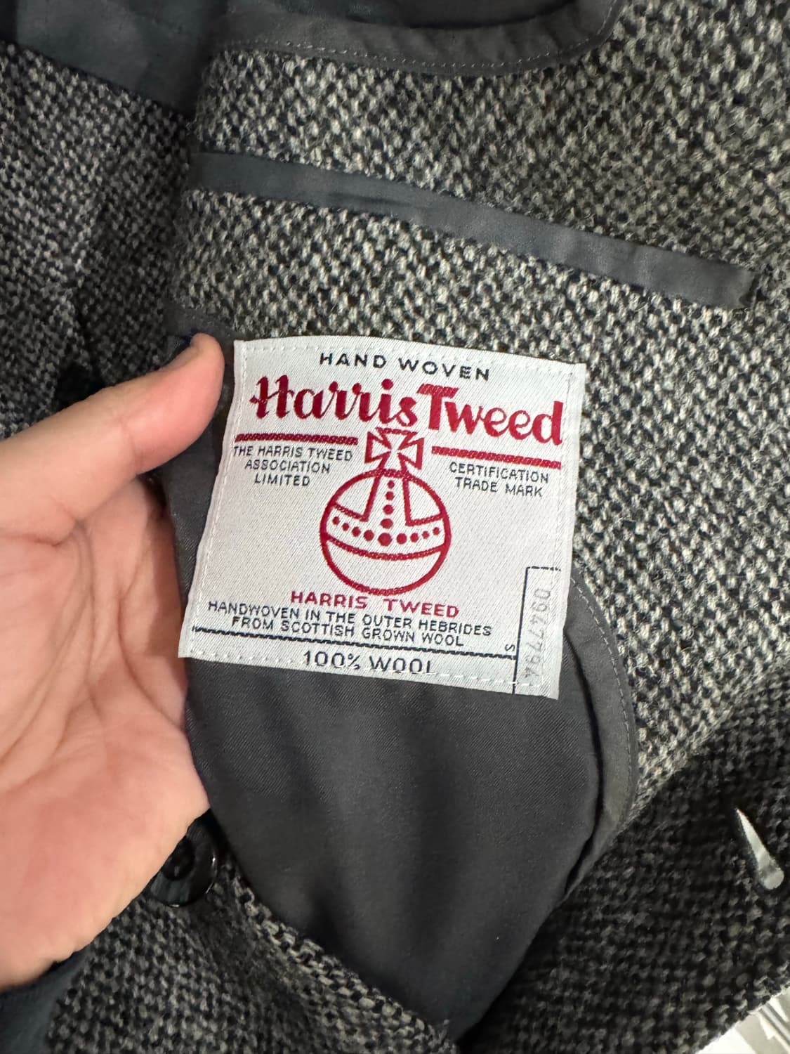 해리스 트위드 해링본 울자켓  상품이미지3