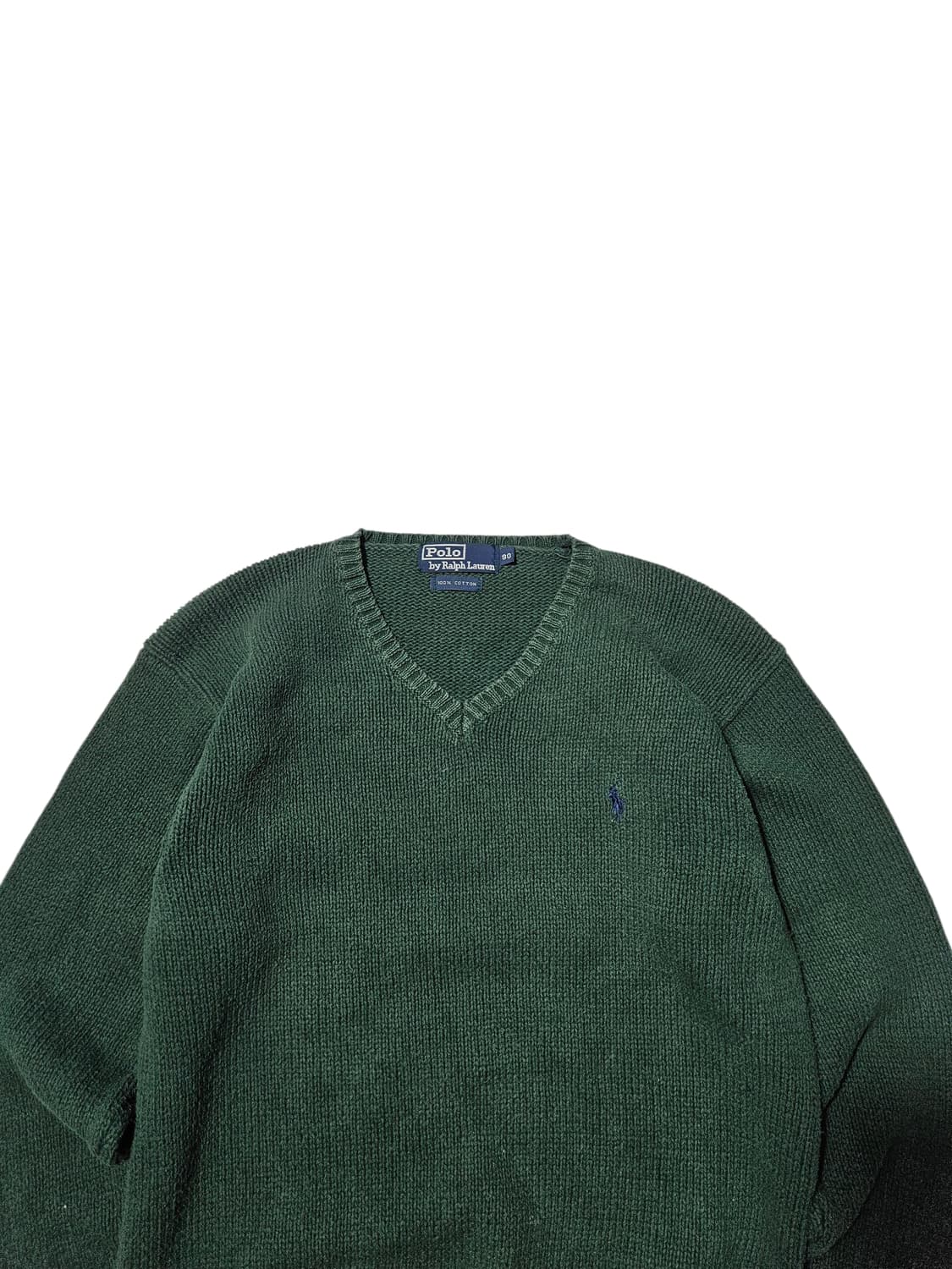 1990's 폴로 랄프로렌 브이넥 니트 코튼 90 상품이미지5