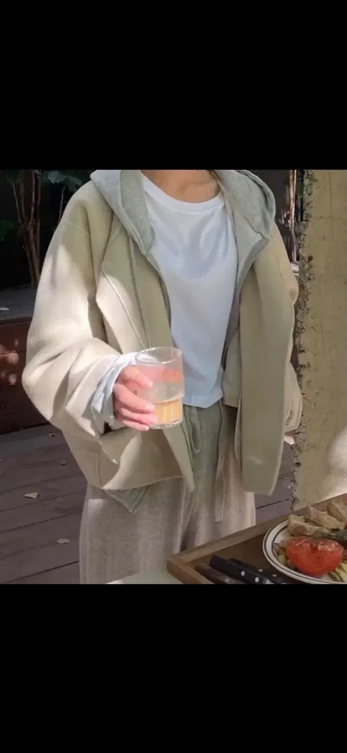 [베이지 색상]윤슬마켓 윤슬샵 샵윤슬 핸드메이드 블루종 코트 자켓 상품이미지1