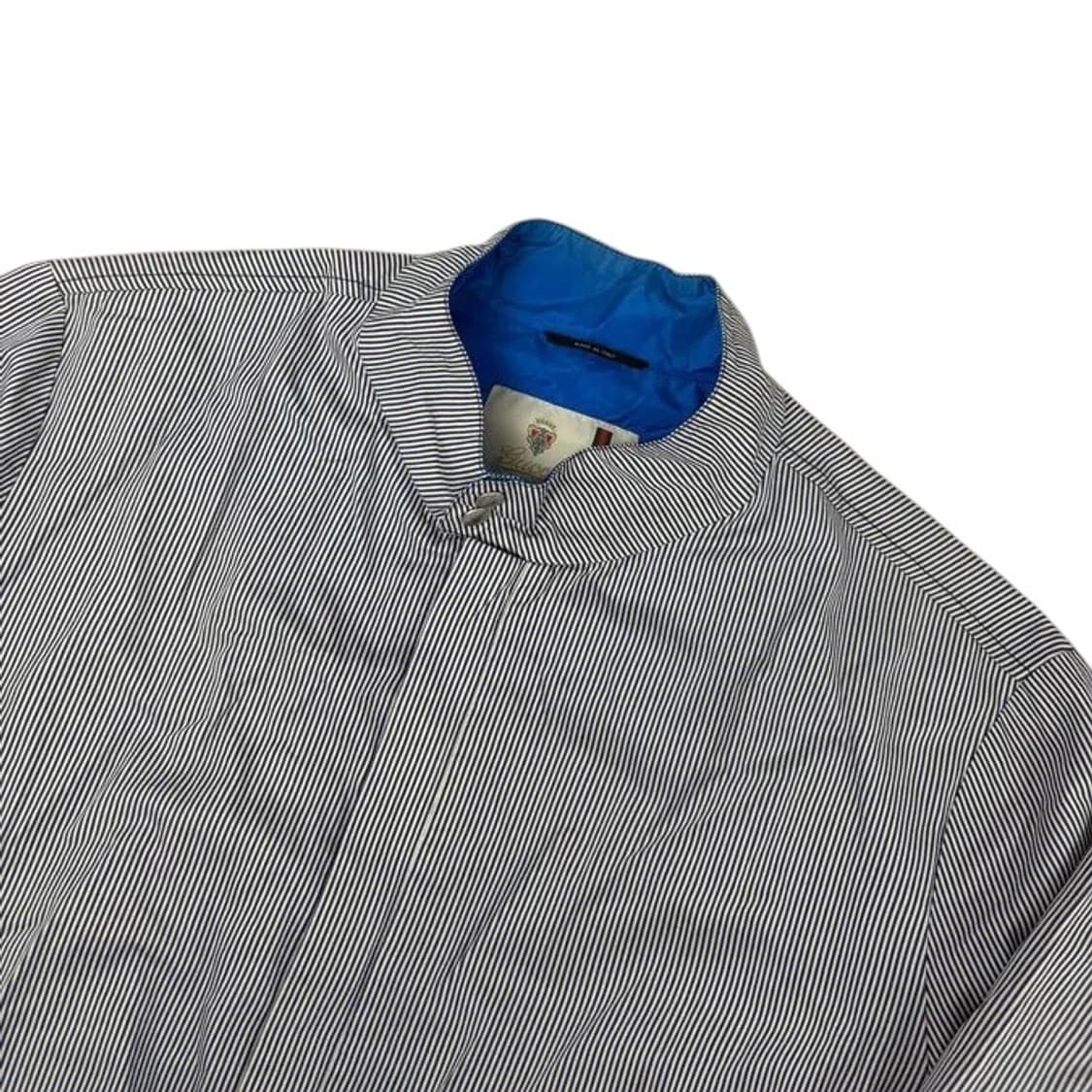 2000s Gucci 블루 스트라이프 라이트 자켓 (M) 상품이미지3