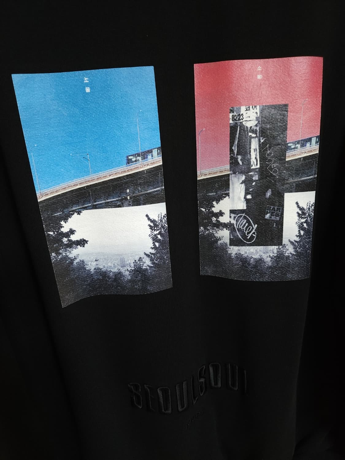 S 준지 블랙 서울 소울 맨투맨 JC1341P305 상품이미지2