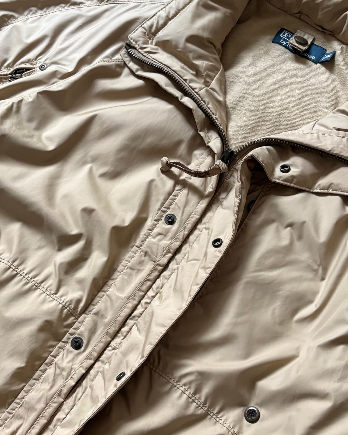 Polo 폴로 랄프로렌 베이지컬러 폴리쉘 후드 자켓 상품이미지4