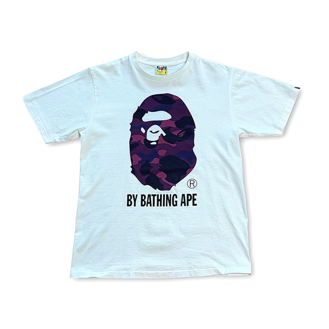 BAPE 카모 바이 베이팅 에이프 퍼플 티셔츠 상품이미지1