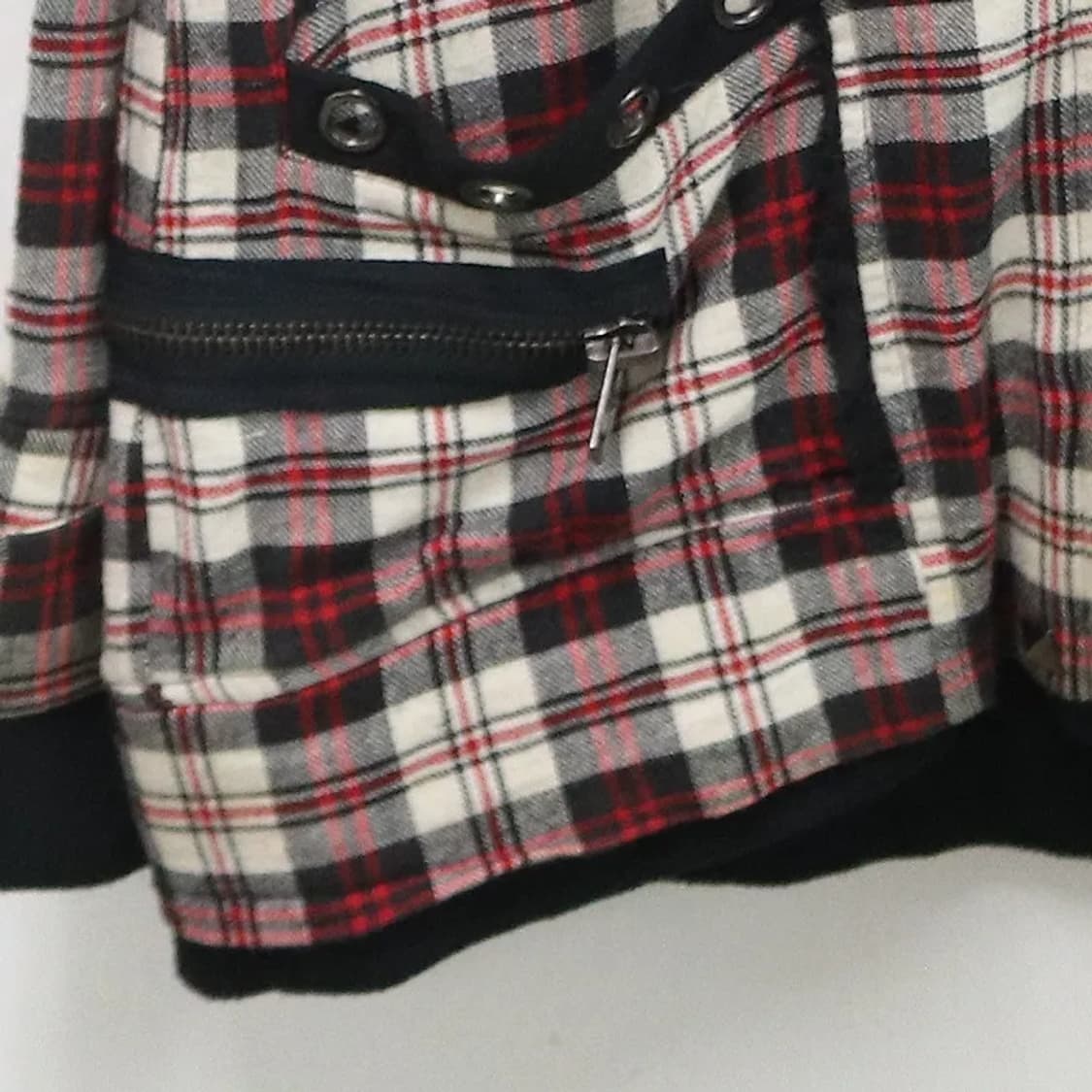 섹스팟리벤지 체크 펑크 후드 집업  60882 상품이미지7