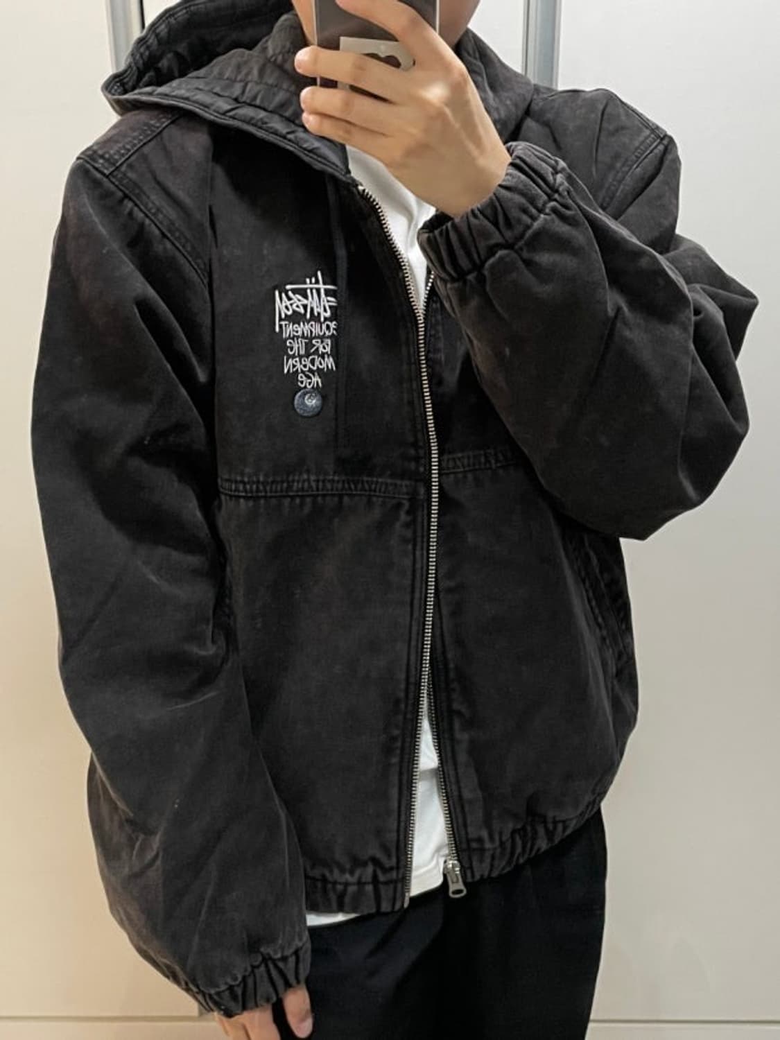 스투시 캔버스 인슐레이티드 워크 자켓 블랙 색상 M 교신가능 상품이미지2