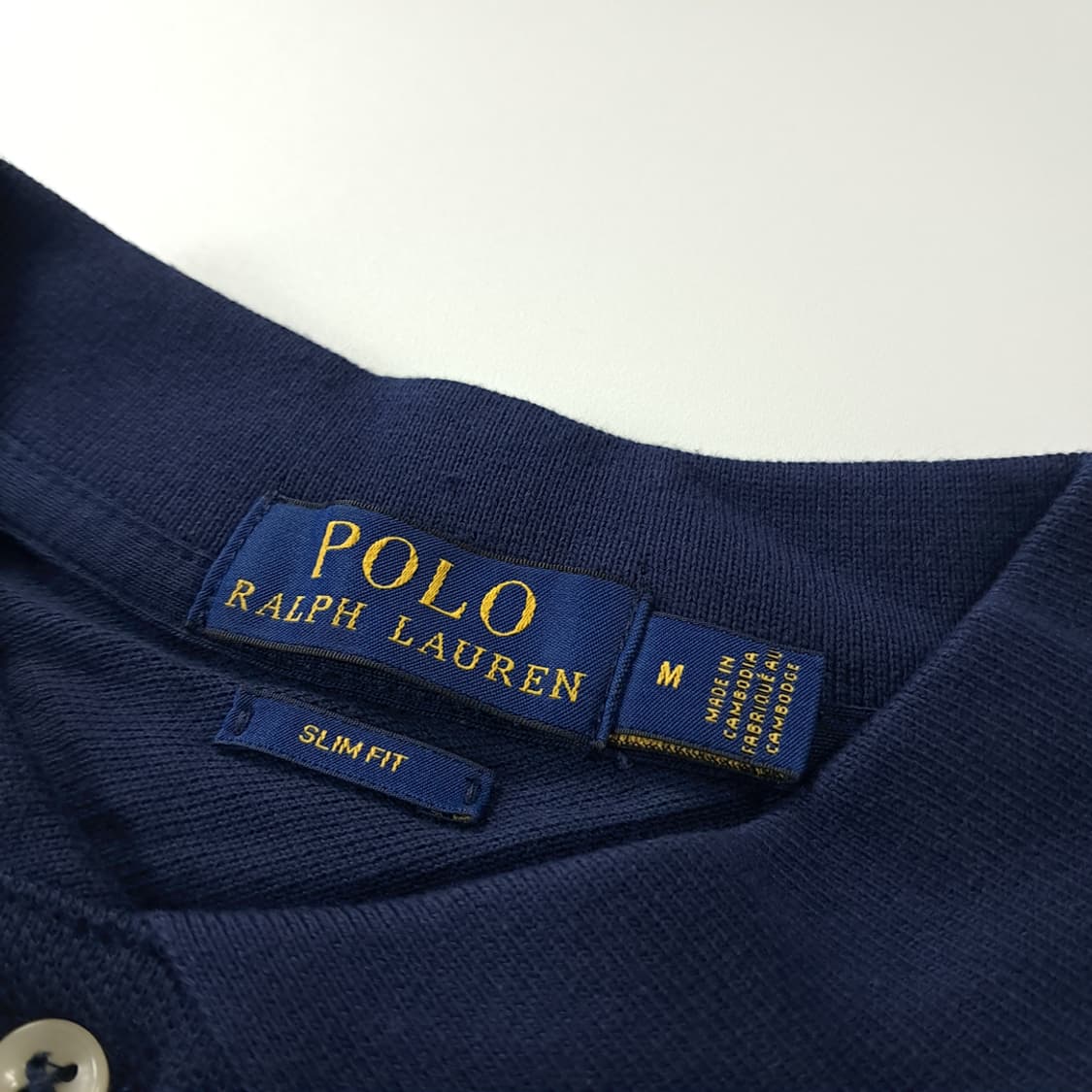 CK341 M 폴로 슬림핏 네이비 칼라 티셔츠 상품이미지3