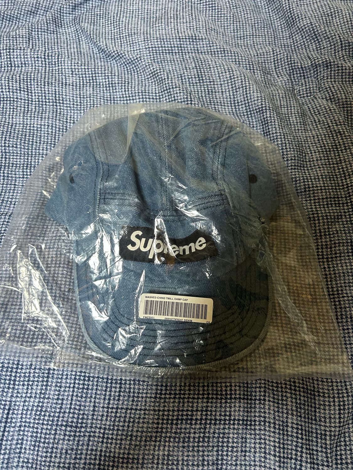 슈프림 워시드 치노 트윌 캠프캡 데님 23ss 상품이미지1