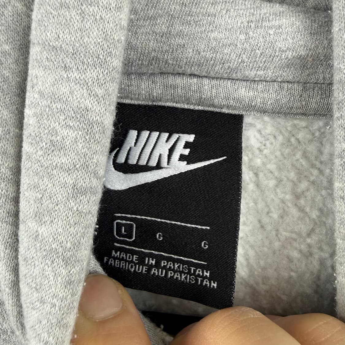 (L) 나이키 퓨추라 빅로고 기모 후드 티 라이트그레이 상품이미지3