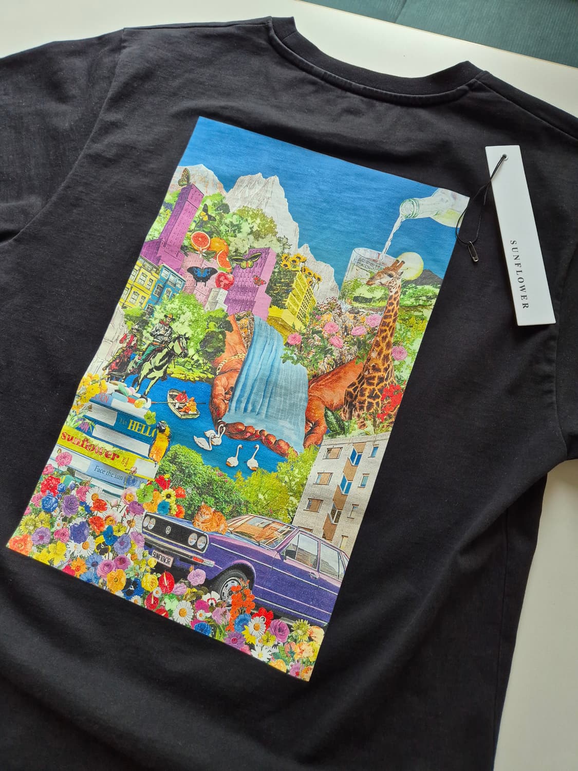 선플라워 헤비 콜라주 티셔츠 상품이미지1