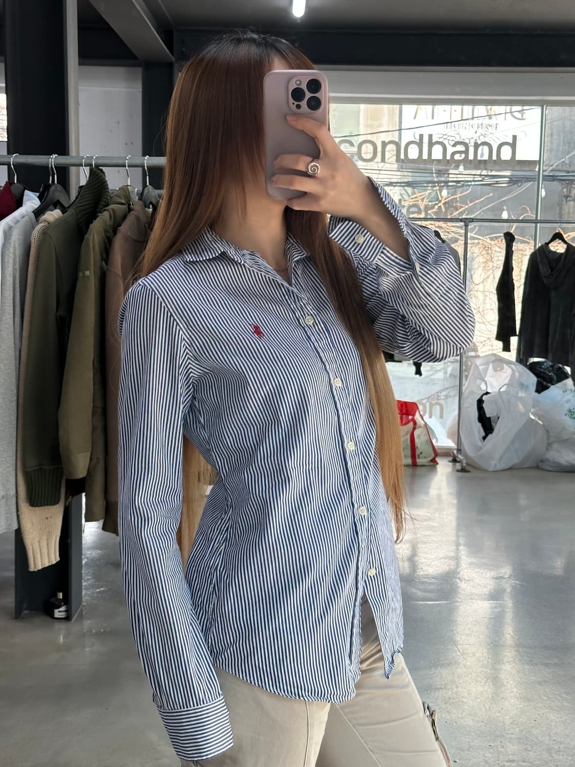 폴로랄프로렌 커스텀핏 스트라이프 셔츠 상품이미지1