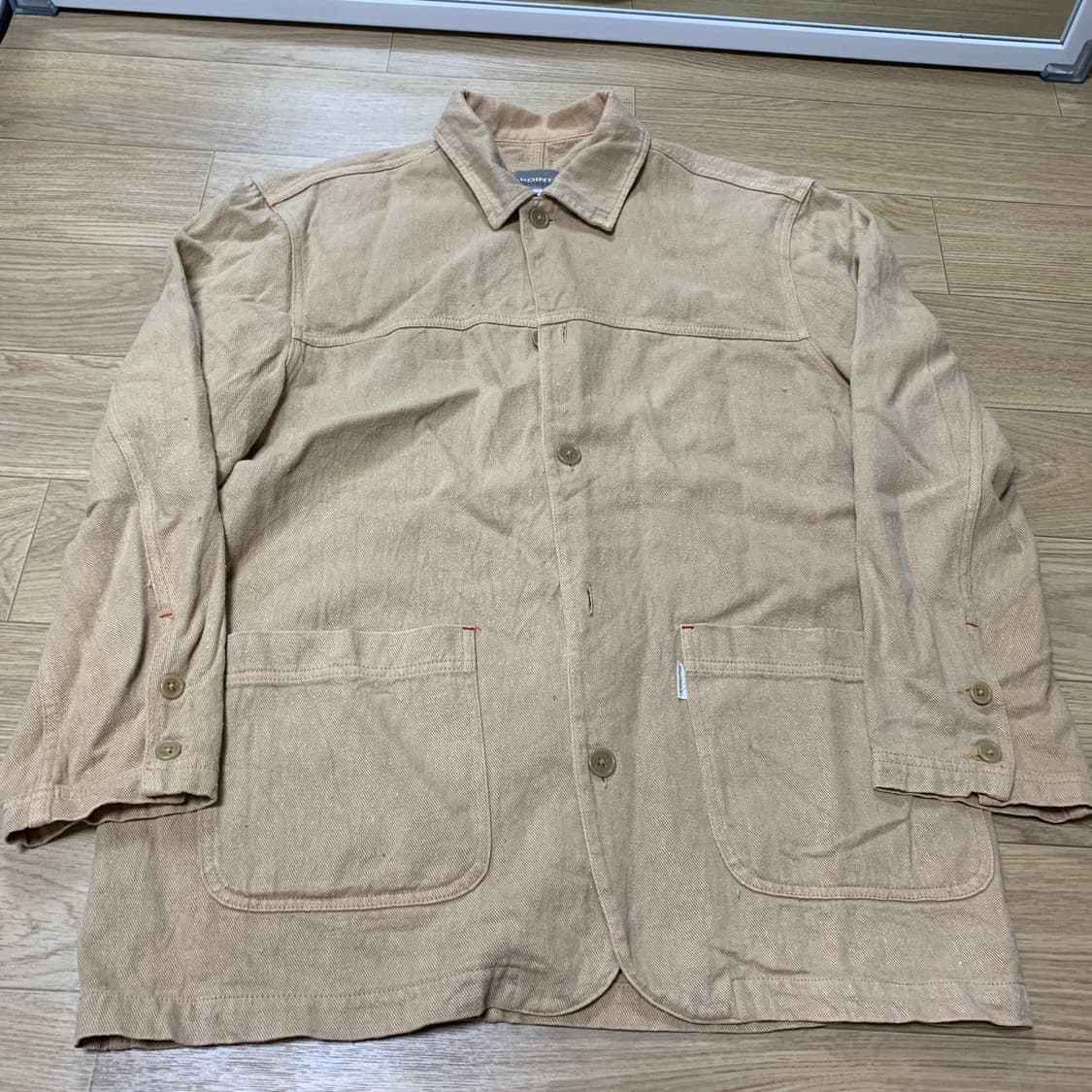 M] 00s POINT Fatigues 헴프 코튼 초어 워크자켓 상품이미지1