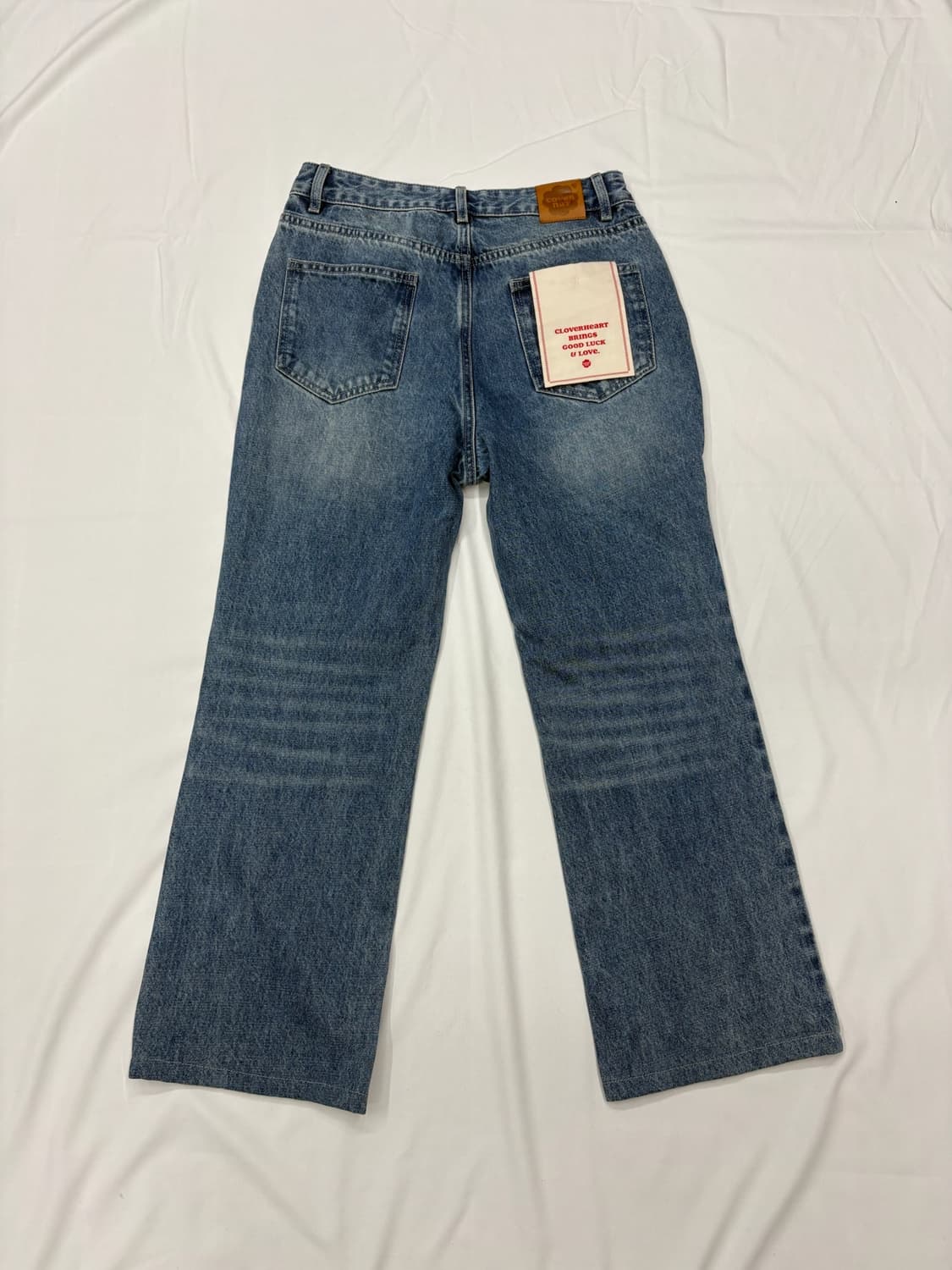 커버낫 클로버하트 스트레이트 데님 팬츠 상품이미지6