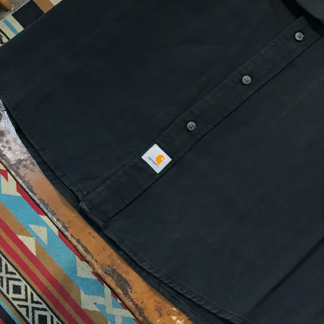 칼하트 투포켓 블랙 셔츠 남성 110 115  상품이미지5