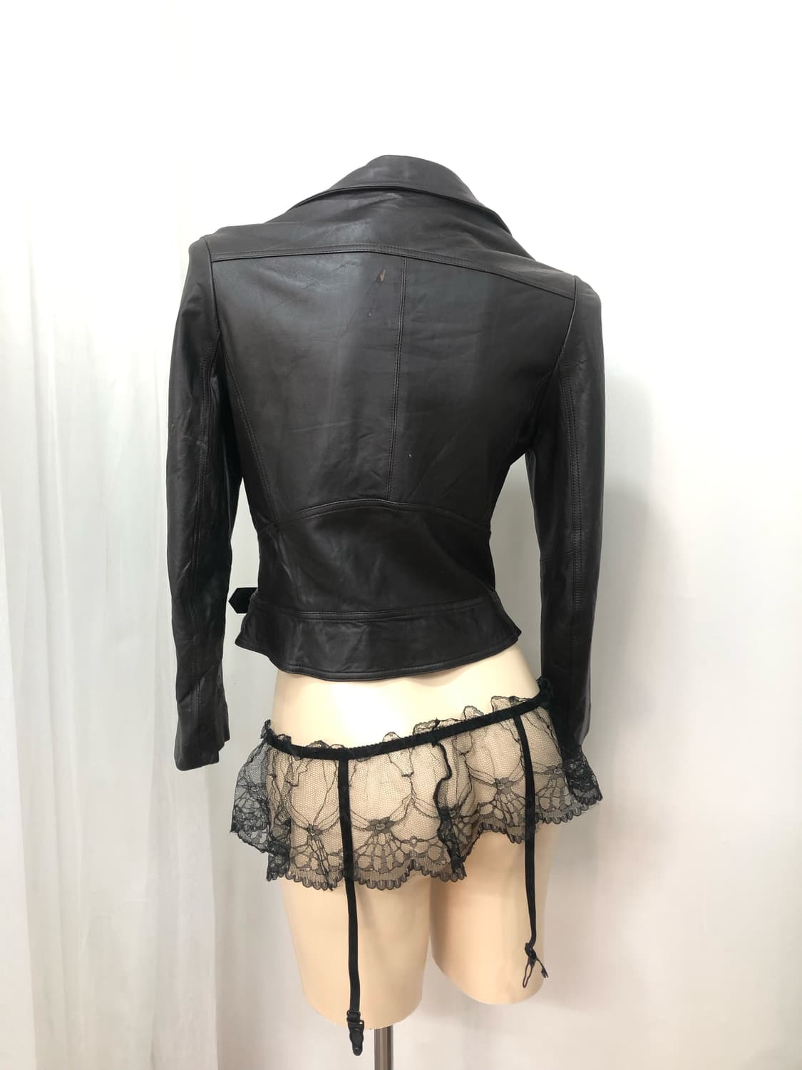 deep brown buckle detail lambskin jacket 상품이미지3