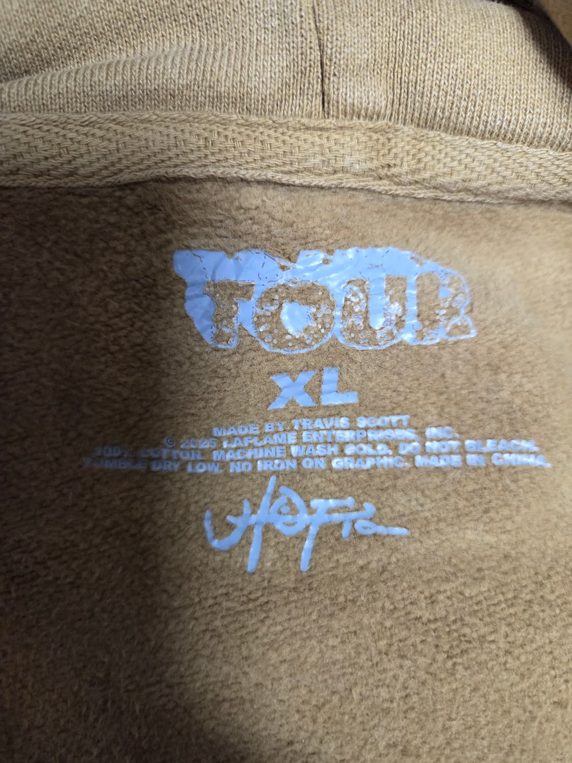 트레비스 스캇 내한 머천후드 상품이미지3