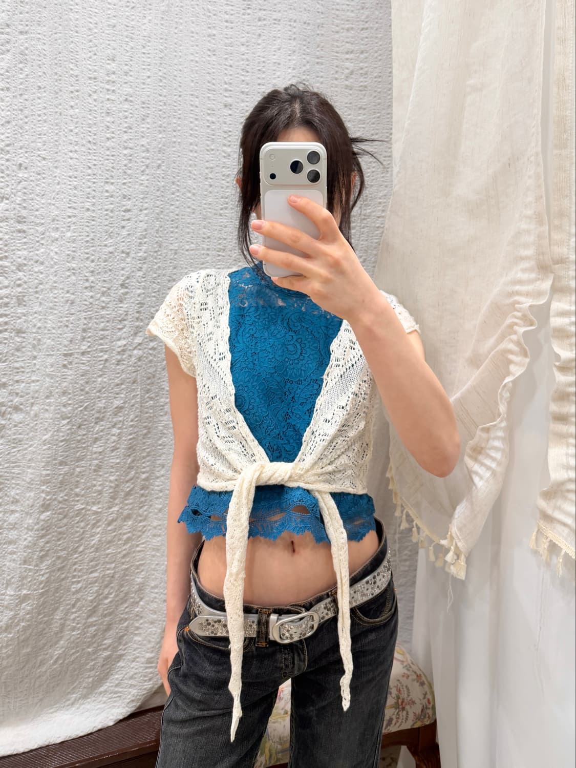 cropped chrochet knit cardigan 상품이미지5