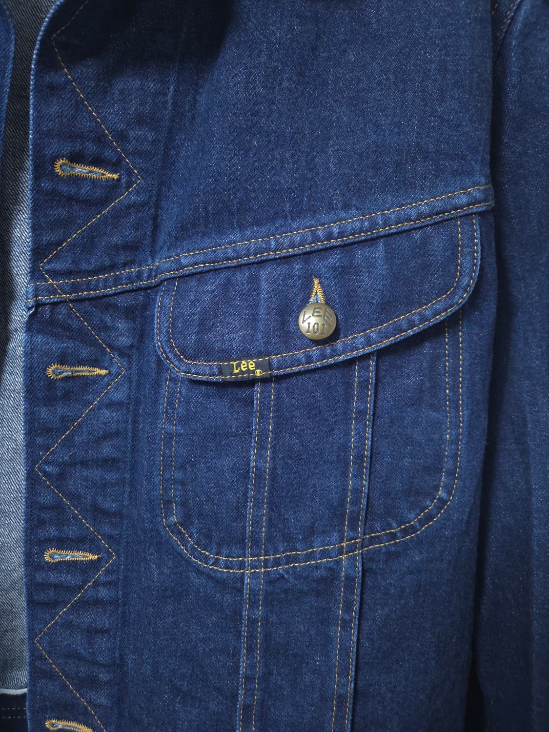 LEE 101J 50's 모델 복각 데님 라이더 재킷 XL사이즈 상품이미지4