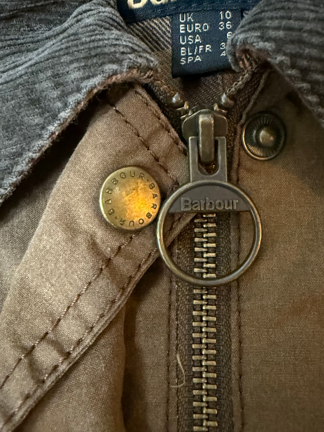 바버 빈티지 비드넬 왁스 자켓 상품이미지4