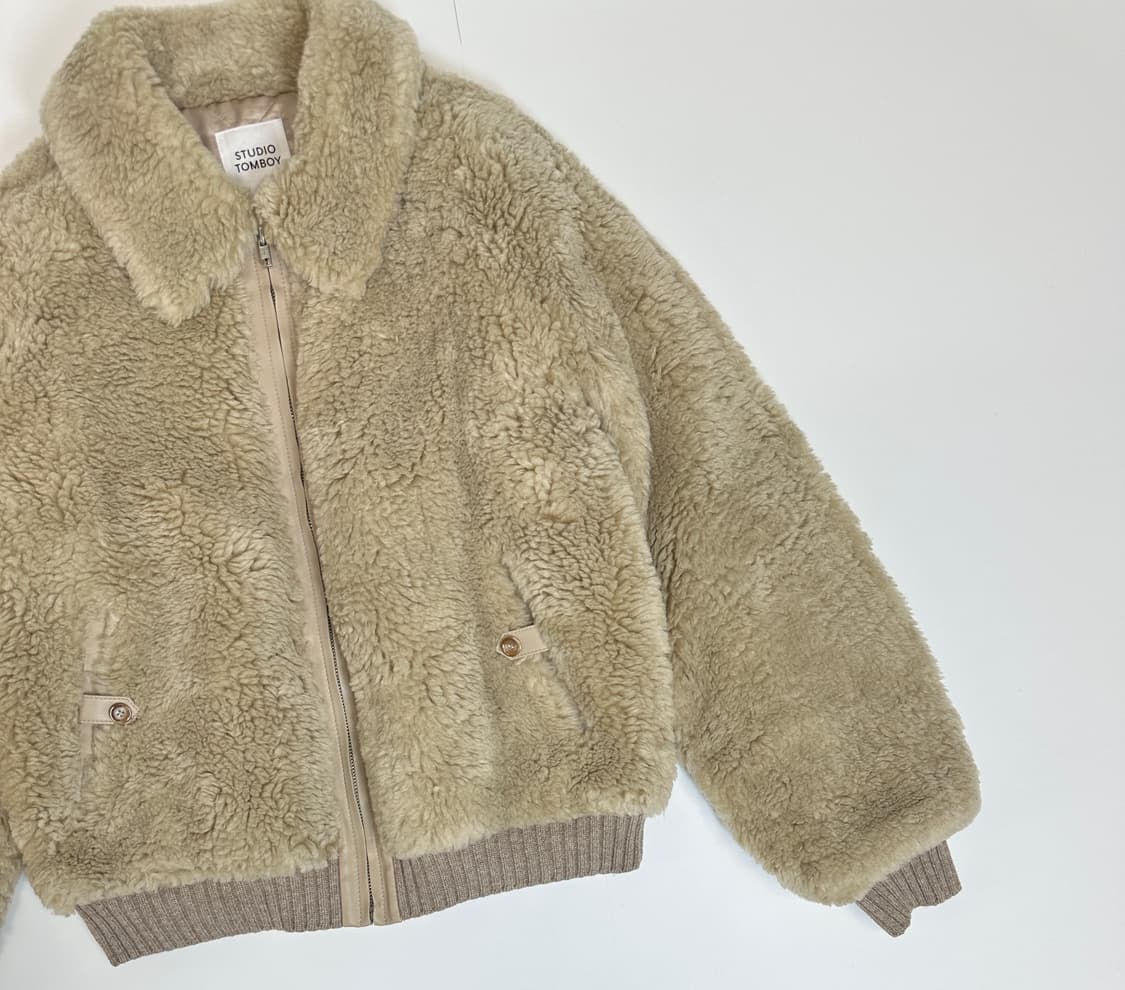 스튜디오 톰보이 시어링 퍼 자켓 (누빔) 상품이미지2